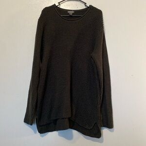 Divided by H&M slate gray chunky knit waffled long sleeve sweater Xl